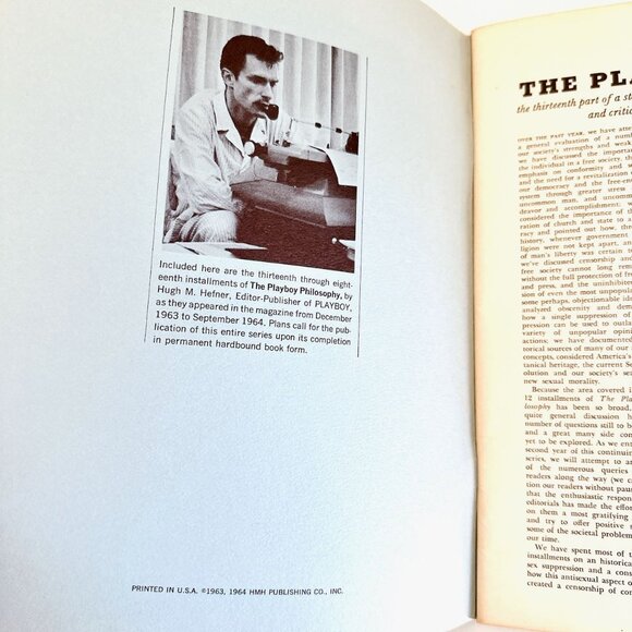 1960s THE PLAYBOY PHILOSOPHY PART 1, 2, AND 3 BY HUGH HEFNER BOOKLETS - Picture 13 of 14